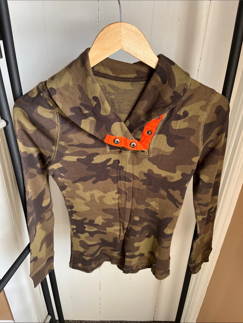 Women’s long sleeve top - camo pattern